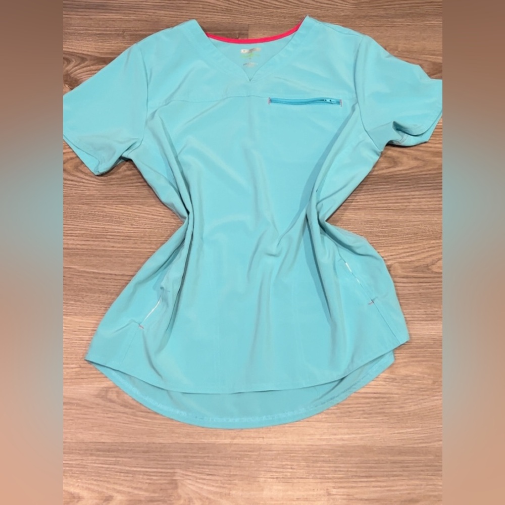 Scrubstar Aqua Fitted Scrub Top